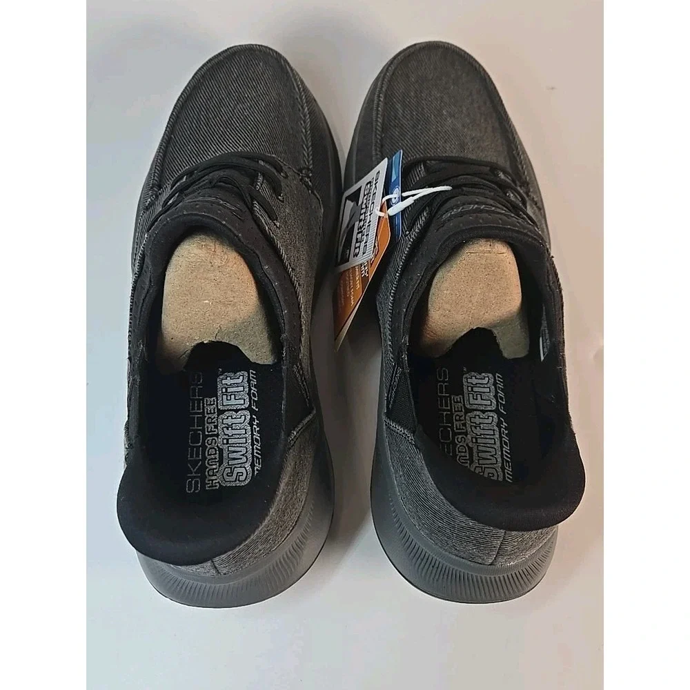 Skechers‎ Men's Hands Free Swift Fit Loafer Shoe Gray Size 11 -  NWOB